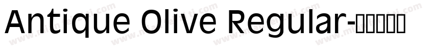 Antique Olive Regular字体转换